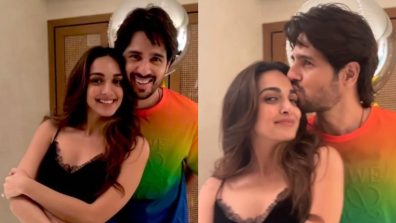 Kiara Advani kisses hubby Sidharth Malhotra on his 39th birthday