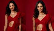 Manushi Chhillar Revives Ruffle Trend In Beautiful Red Saree, See Here