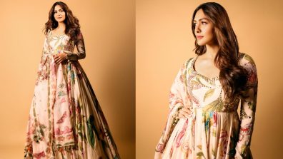 Mrunal Thakur aces style in floral embroidered anarkali set, see photos