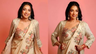 Rupali Ganguly Shines at Ira Khan’s Reception in Stunning Off-White Saree Ensemble