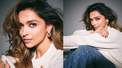 Slay Winter Fashion Like Deepika Padukone In Baggy Sweater, Denim & Gold Accessories