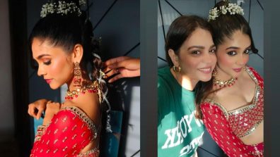 YRKKH actress Pranali Rathod turns ravishing in vermillion red sequinned lehenga set