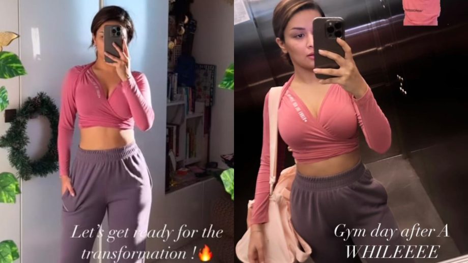 Avneet Kaur Is Back With Bang To Gym In Cute Pink Top & Joggers 881934