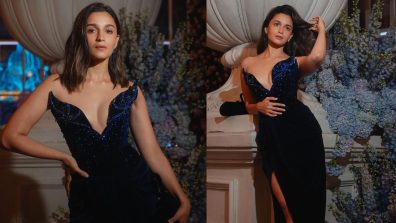 Vibe Check: Alia Bhatt Makes Real-Life Mermaid Moments In Black And Blue Train Gown