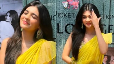 Pranali Rathod Reminds Retro Bollywood Vibe In Yellow Ruffle Saree, See How