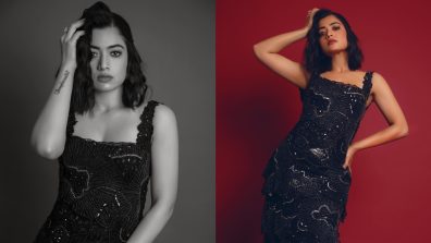 Rashmika Mandanna Raises Glamour Quotient In Sleeveless Black ‘Zaley’ Gown