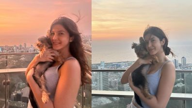 Shanaya Kapoor Spends Captivating Silhouette Hours With Her Furry Friend Pablo, See Pics!