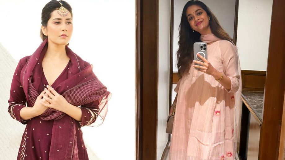 Style Showdown: Raashii Khanna Or Keerthy Suresh: Whose Kurta Set Style Takes The Crown? 890788