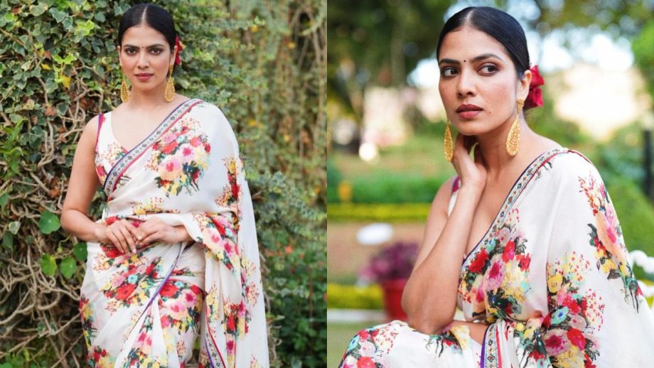 Trend Alert: Malavika Mohanan Exudes Effortless Glamour In A Floral Printed Saree 889675