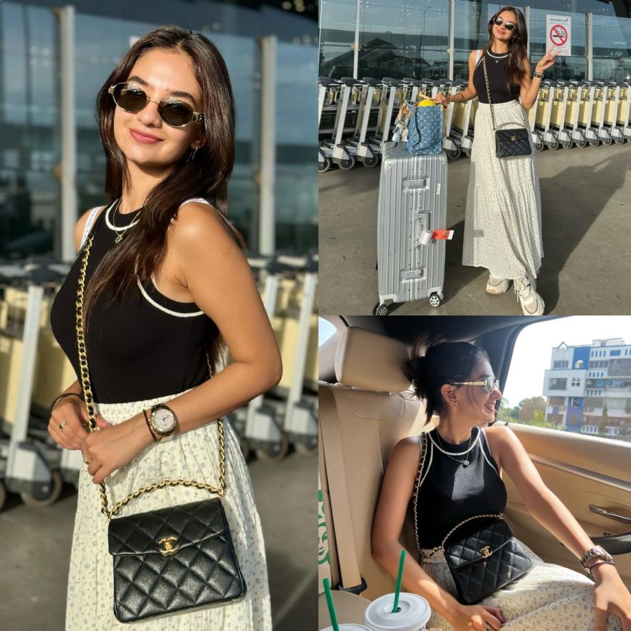 Airport Fashion: Anushka Sen And Saiee Manjrekar Rocks Comfy Casual Fits For Summer Travels 897913