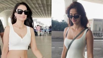 Airport Fashion Battle: Disha Patani Or Ameesha Patel: Who Slays In All-White Casual Outfit?