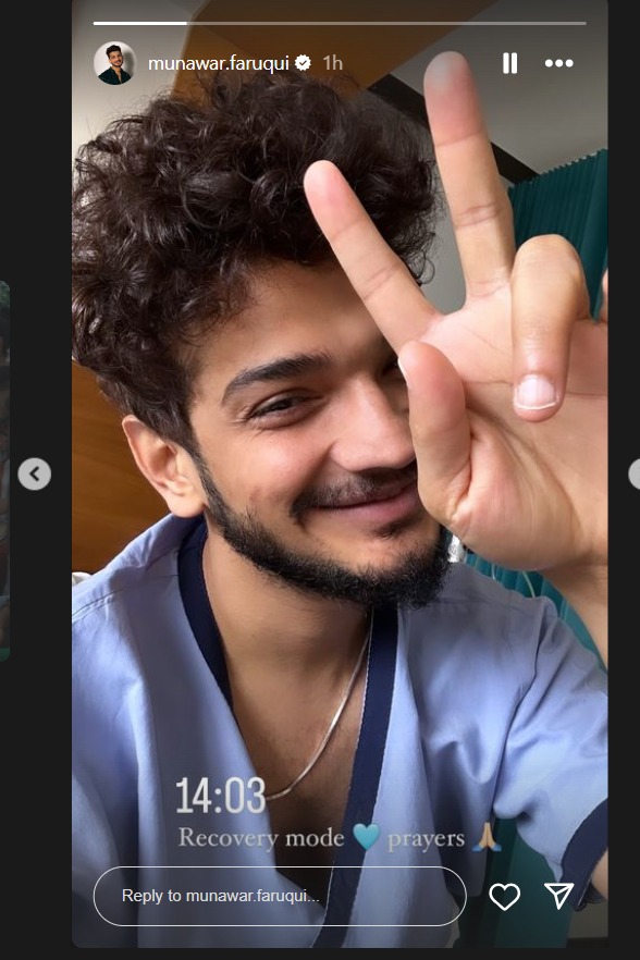 Bigg Boss Winner Munawar Faruqui Shares Selfie From Hospital, Asks Prayers for Recovery! 896885
