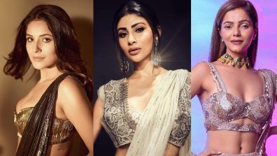 Channel Your Inner Diva Like Shehnaaz Gill, Mouni Roy, And Rubina Dilaik In Designer Saree