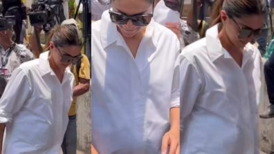Deepika Padukone’s baby bump finally visible as she arrives with Ranveer Singh to cast her vote