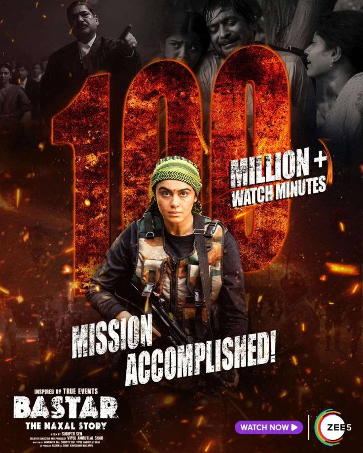 Few films get a blockbuster response after releasing on OTT, Vipul Amrutlal Shah's Bastar crosses 100 million minutes while Laapata Ladies got the similar response two weeks before! 896620