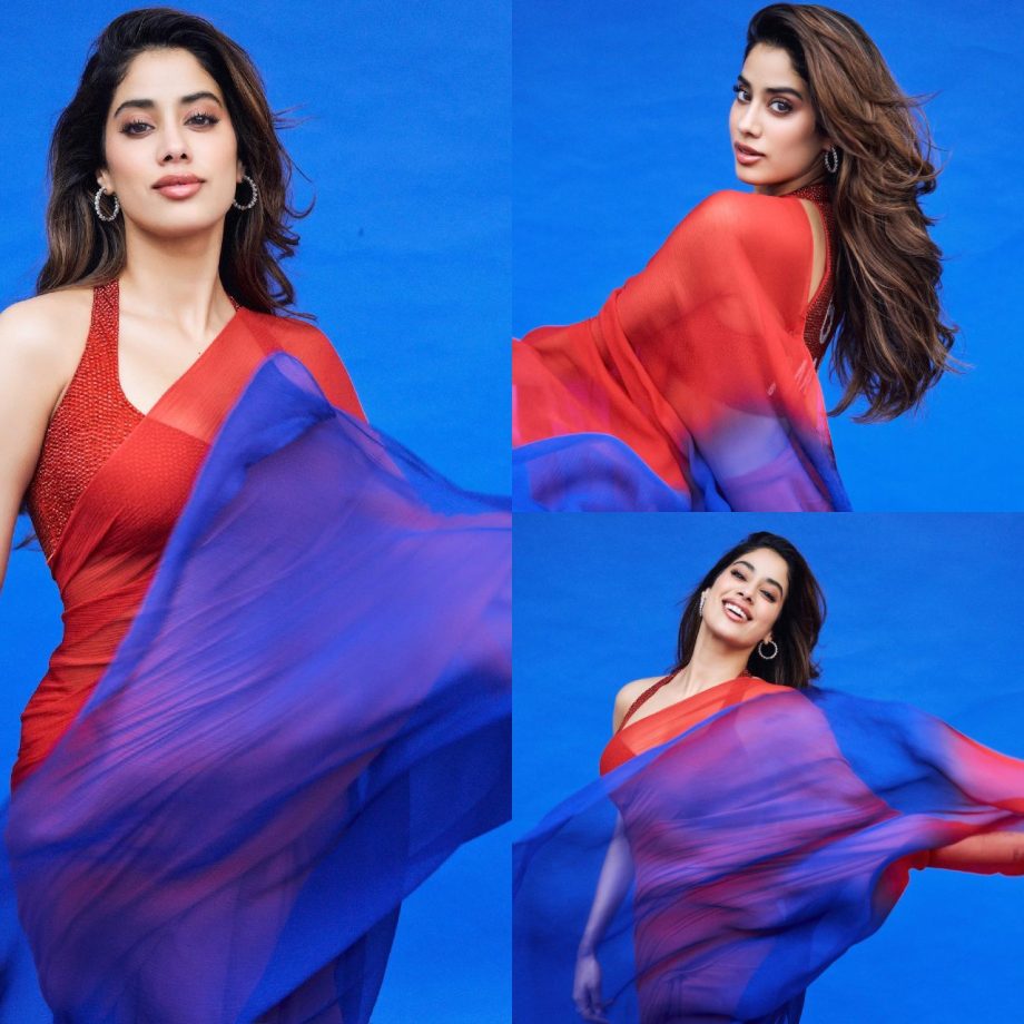 Janhvi Kapoor Dazzles in an Ombré Saree with a Designer' 6 Mahi' Embroidered Blouse, See Photos! 894794