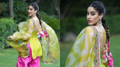 Janhvi Kapoor Wows In Stunning Vibrant Patiala Suit For Mr. And Mrs. Mahi, Orry Can’t Take His Eyes Off!