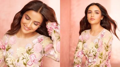 Jasmin Bhasin Exudes Glow Like Fairytale Princess In Rose Pink Floral Gown, See Photos