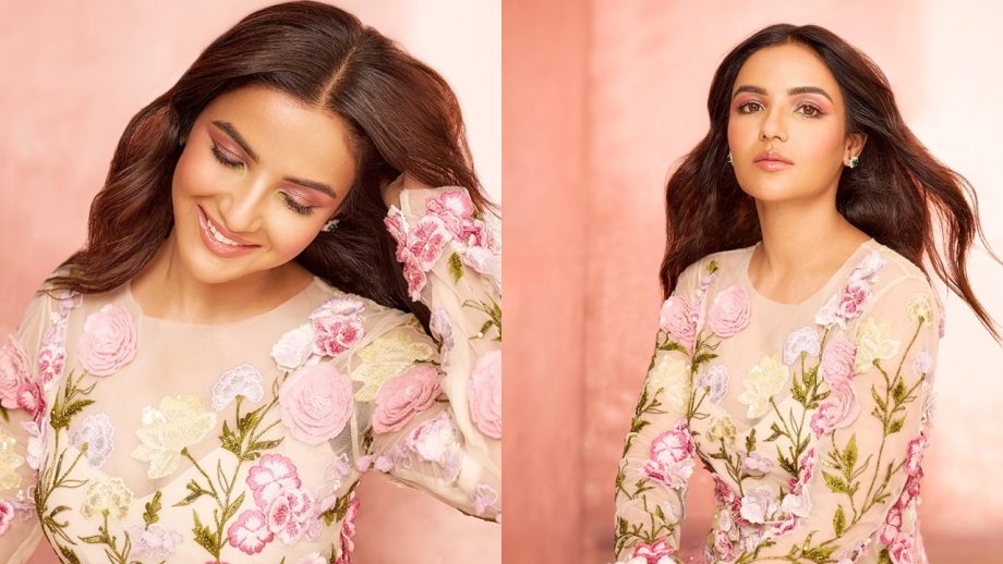 Jasmin Bhasin Exudes Glow Like Fairytale Princess In Rose Pink Floral Gown, See Photos 897321