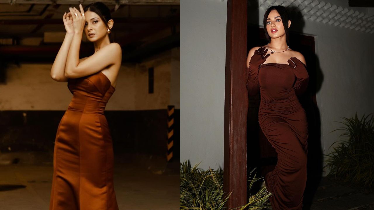 Jennifer Winget To Jannat Zubair: Take Cues From TV Actresses' For Cocktail Party In Stunning Brown Evening Gowns 895996