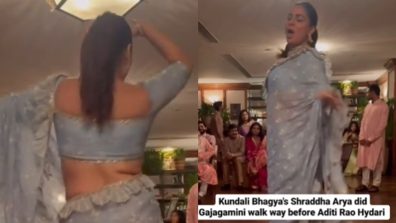 Kundali Bhagya actress Shraddha Arya says she did the ‘Gajagamini walk’ before Aditi Rao Hydari