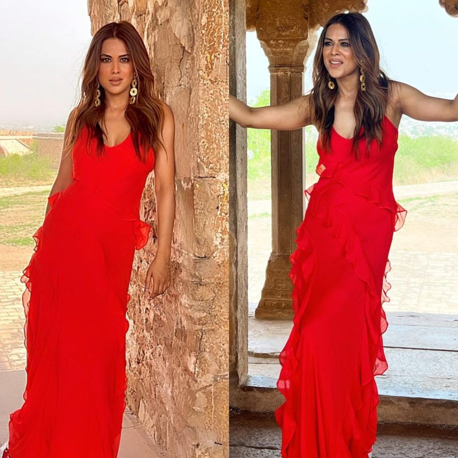 Munmun Dutta Vs. Nia Sharma: Who Looks Breathtakingly Beautiful In Red Ruffle Dress? 895031