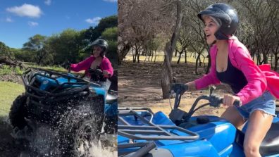 Shehnaaz Gill Embarks On Thrilling Adventure, Rides A Quad Bike For First Time