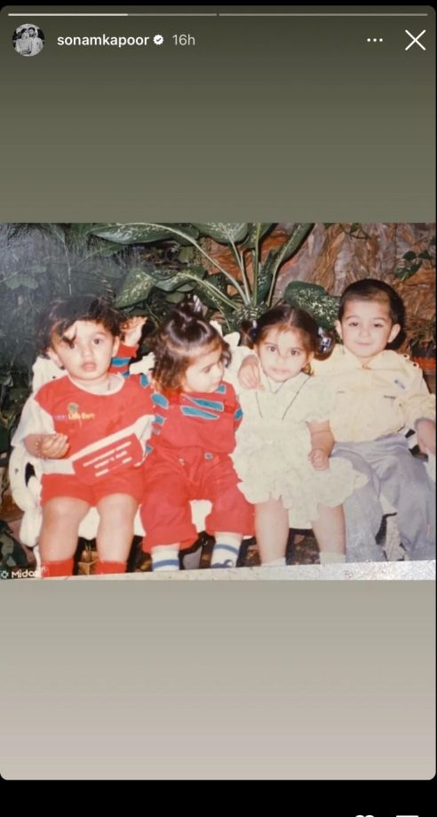 Sonam Kapoor Shares Childhood Photos With Cousins, Guess Who Are They 893914