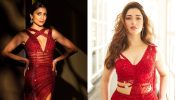 Tamannaah Bhatia Vs. Shriya Saran: Whose Shimmery Red Thigh-high Slit Dress Is Perfect For Cocktail Party?