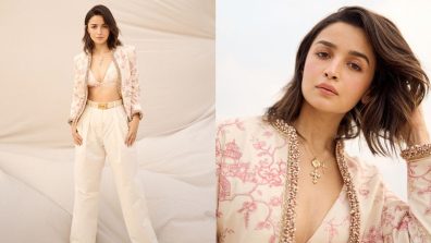 Alia Bhatt Turns Heat In Off-White Jacket Set With Plunging Neckline Bralette, See Photos!