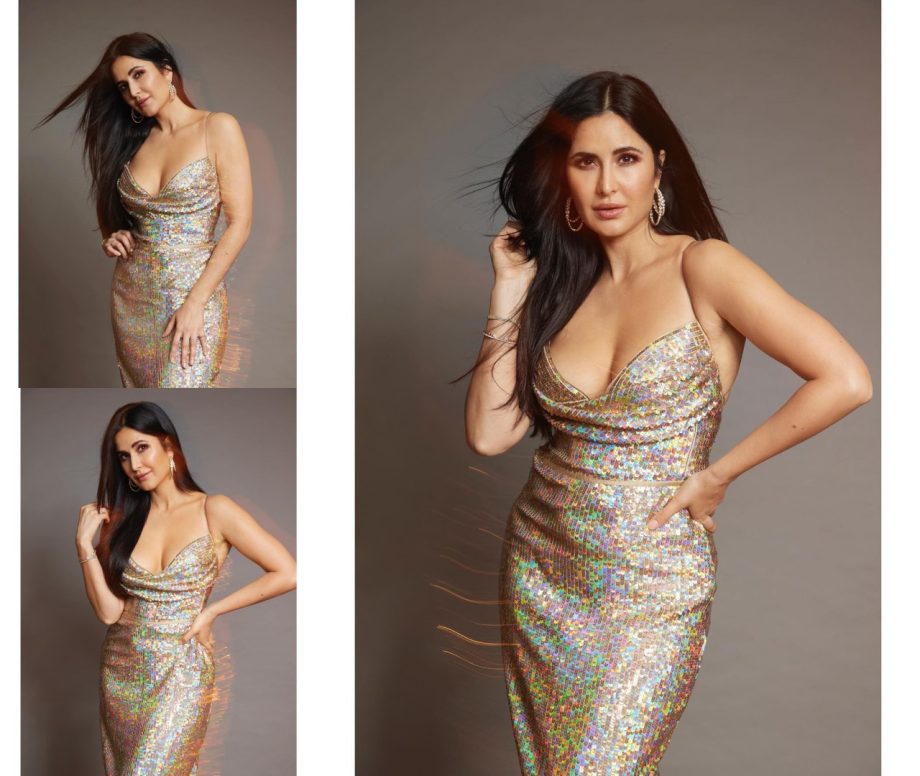 Cocktail Fashion: Katrina Kaif To Pooja Hegde Flaunt Their Curves In Deep-neck Sparkling Dresses 900995