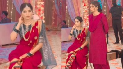 GHKKPM Fame Bhavika Sharma Looks Beautiful In Nauvari Saree In Behind-the-scenes Video