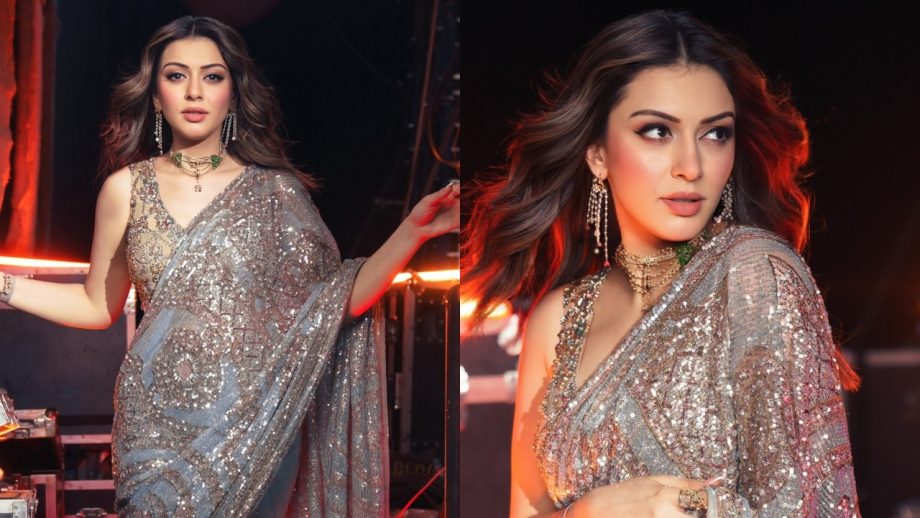 Hansika Motwani Exudes Elegance In Pastel Blue Saree With Designer Blouse, See Pics! 899278