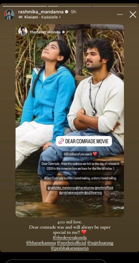 Nostalgia Hits As Vijay Deverakonda Shares Dear Comrade Throwback Picture With Rashmika Mandanna, Says, 