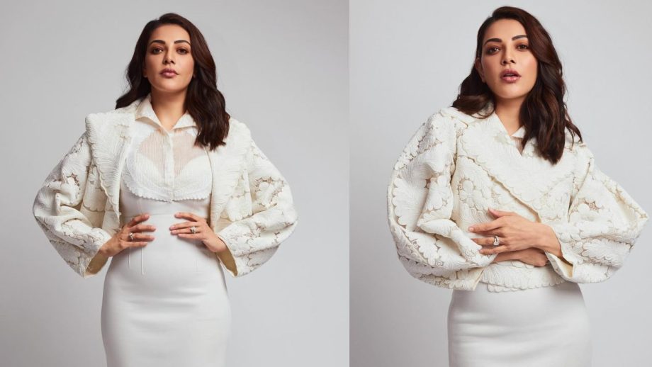 [Photos] Kajal Aggarwal Turns ‘Snow White’ In Bodycon Dress With Cape 898318