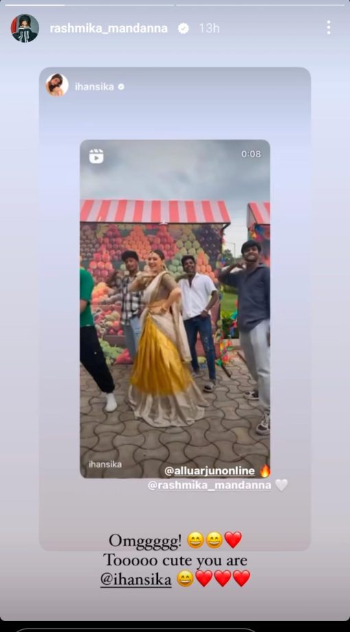 Pushpa 2 Fever: Hansika Motwani Dances To 'The Couple Song,' Rashmika Mandanna And Allu Arjun React 900278