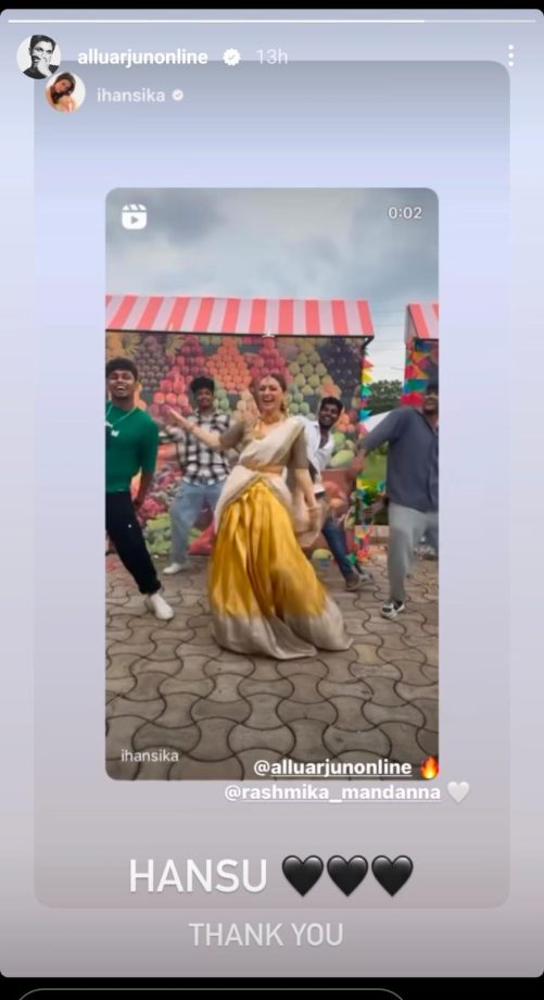 Pushpa 2 Fever: Hansika Motwani Dances To 'The Couple Song,' Rashmika Mandanna And Allu Arjun React 900279