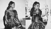 Sharvari Wagh Exudes Hollywood Vibe In Purple Checkered Mini Dress, Fan Compares With Ariana Grande 899327