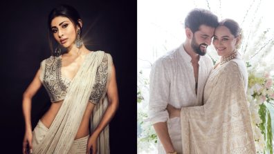 6 Bollywood Divas, from Sonakshi Sinha to Mouni Roy, Showcasing Favourite Ivory Sarees, Perfect For the Wedding season
