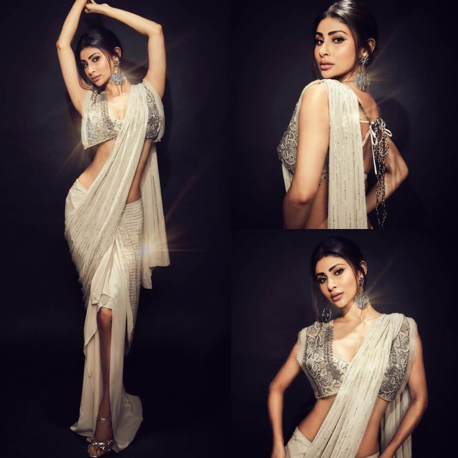 Sonakshi Sinha to Mouni Roy: 6 Bollywood Divas Showcasing Favourite Ivory Sarees Fit Is Perfect For Weddings to Festivals 903194