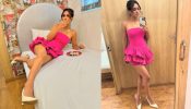 Suhagan Chudail Fame Nia Sharma Turns' Barbie Girl' In Pink Ruffle Dress With Star Necklace 901476
