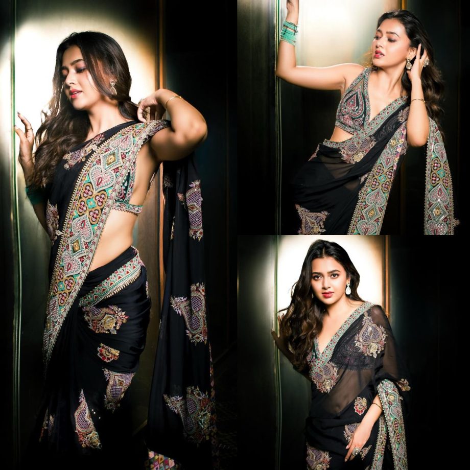 Tejasswi Prakash's Bold Blouse Designs Make Her Look Stunning In Saree 903465