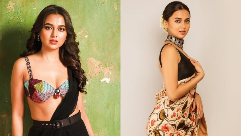 Tejasswi Prakash's Bold Blouse Designs Make Her Look Stunning In Saree 903471