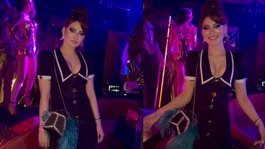 Urvashi Rautela Looks Stunning In A Deep-Neck Black Cocktail Dress, Check Out Unseen Photos! 901660