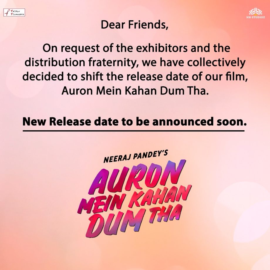 1. Ajay Devgn And Tabu's Upcoming Movie' Auron Mein Kahan Dum Tha' Release Date Postponed, Deets Inside! 904673