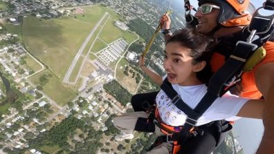 Anushka Sen Soars To New Heights With Thrilling Skydiving Experience, Watch Video!