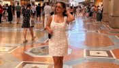 Avneet Kaur Keeps It Aesthetic Head-to-toe In White Floral Dress For Vacation In City Of Fashion, Milan