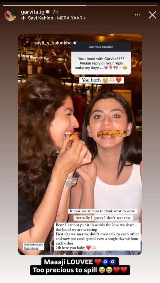 Baatein Kuch Ankahee Si Fame Garvita Sadhwani And Sayli Salunkhe Flaunt Adorable Bond In Quirky Instagram Photo 904922