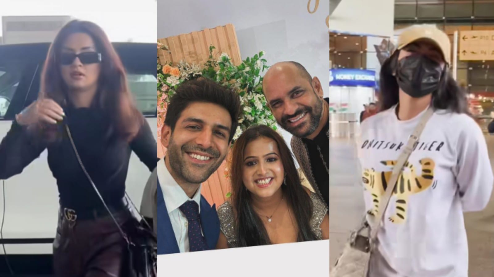 Bollywood news: Kartik Aaryan attends 'SatyaPrem Ki Katha's director's wedding, Luv Sinha opens up, Rashmika & Avneet's Airport Looks to Malaika Arora's fitness motivation 904209