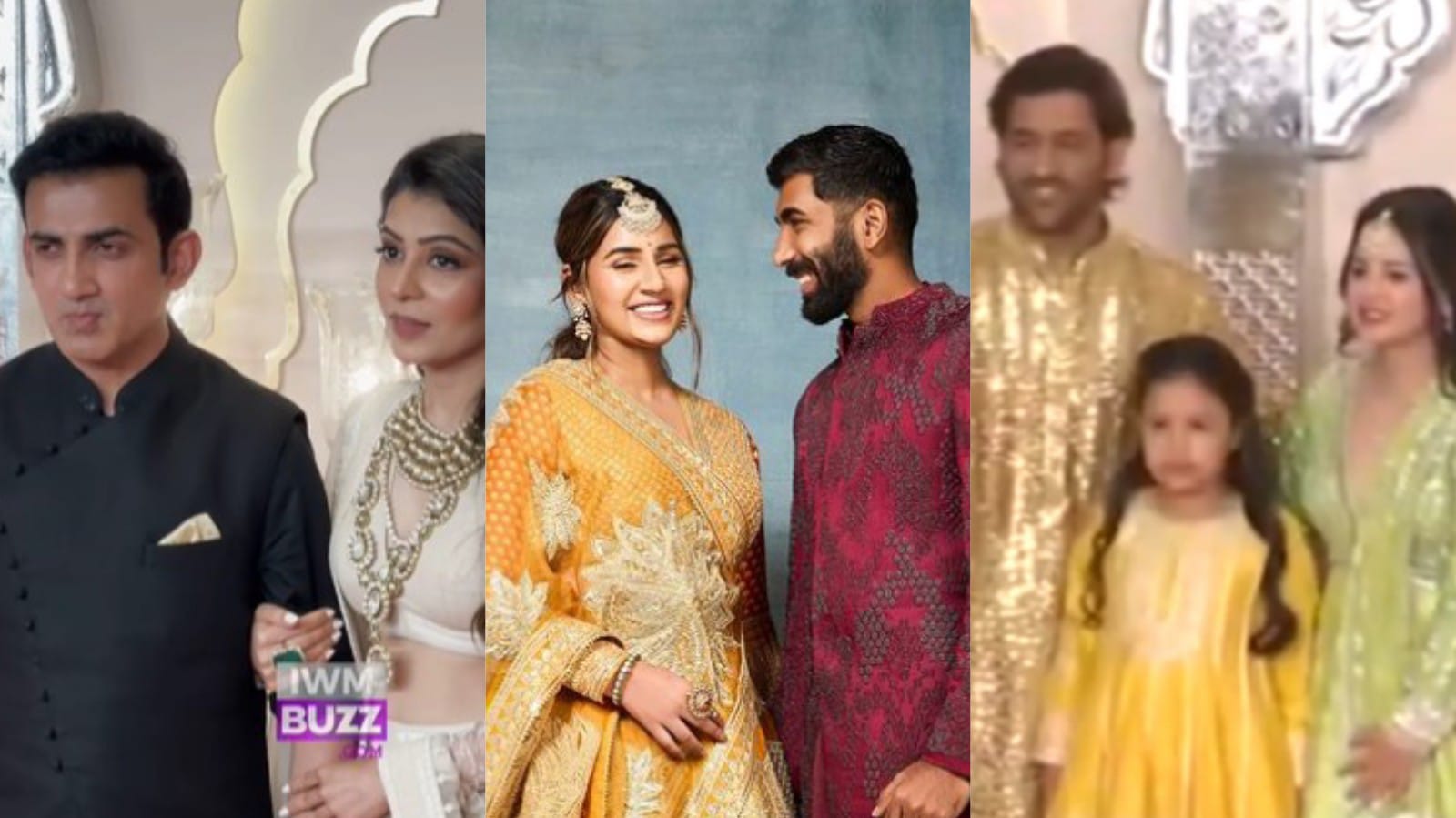 Cricketers with their wives at Anant Ambani & Radhika Merchant wedding: From KL & Athiya to Jasprit & Sanjana and many others 906745